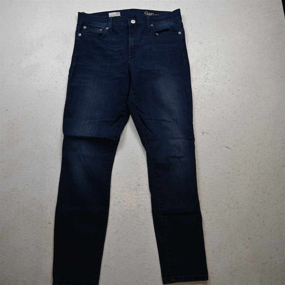 Gap 29 Short High Rise Skinny Rinse Stretch Denim Womens Jeans